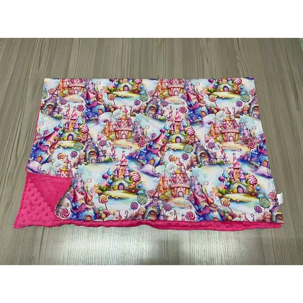 Candy Land Castle Kids‎ Minky Blanket